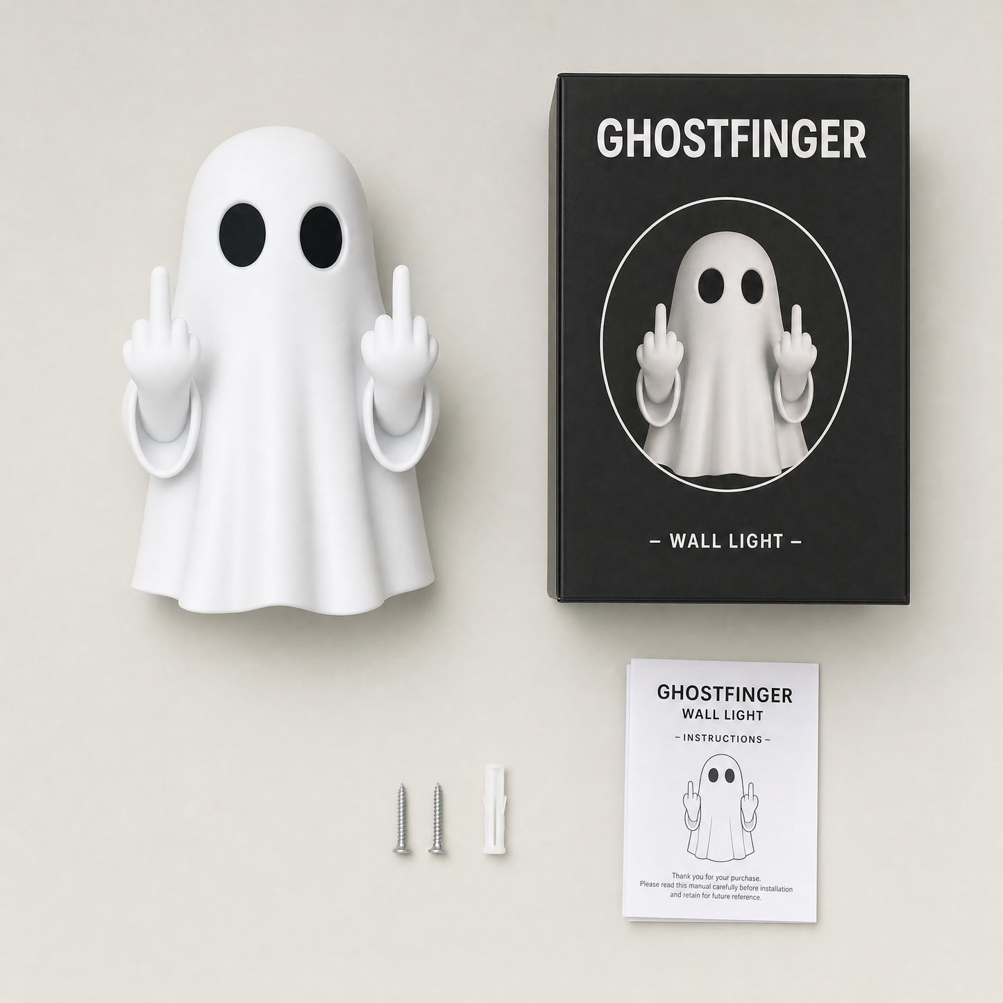 Ghost Finger Ghost Lamp